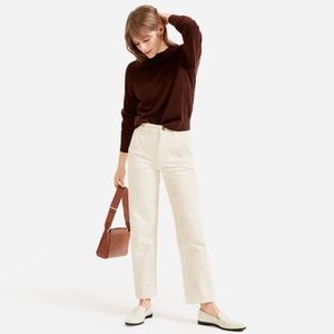 Everlane straight leg cropped pant